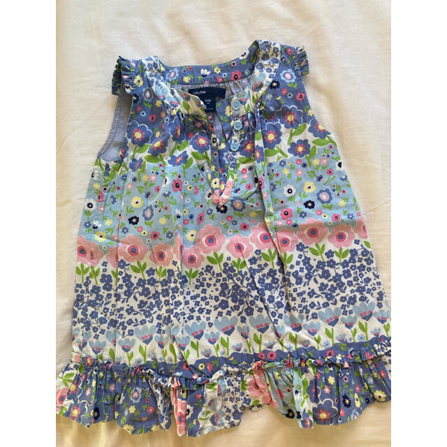 babyGAP(ベビーギャップ)のBaby GAP 花柄　ワンピース キッズ/ベビー/マタニティのベビー服(~85cm)(ワンピース)の商品写真