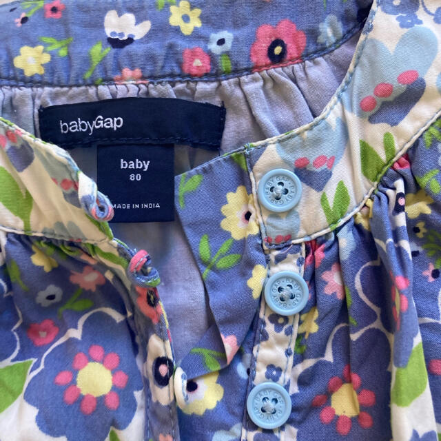 babyGAP(ベビーギャップ)のBaby GAP 花柄　ワンピース キッズ/ベビー/マタニティのベビー服(~85cm)(ワンピース)の商品写真