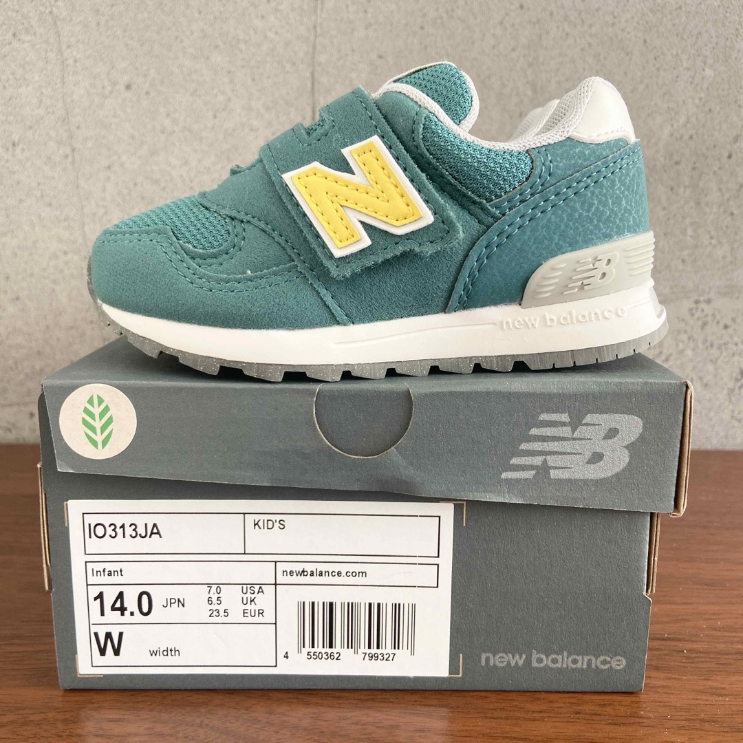 New Balance(ニューバランス)の【新品】14センチ ピンク×イエロー　ニューバランス　スニーカー キッズ/ベビー/マタニティのベビー靴/シューズ(~14cm)(スニーカー)の商品写真