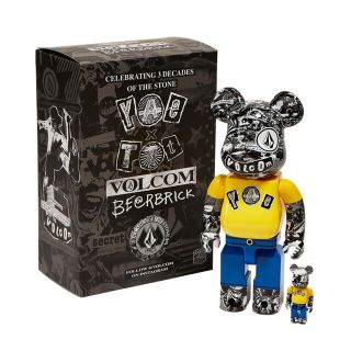 メディコムトイ(MEDICOM TOY)のBE@RBRICK volcom 400%100% セット　新品未開封(その他)