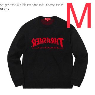 シュプリーム(Supreme)のsupreme Thrasher セーター ブラック Mサイズ(ニット/セーター)