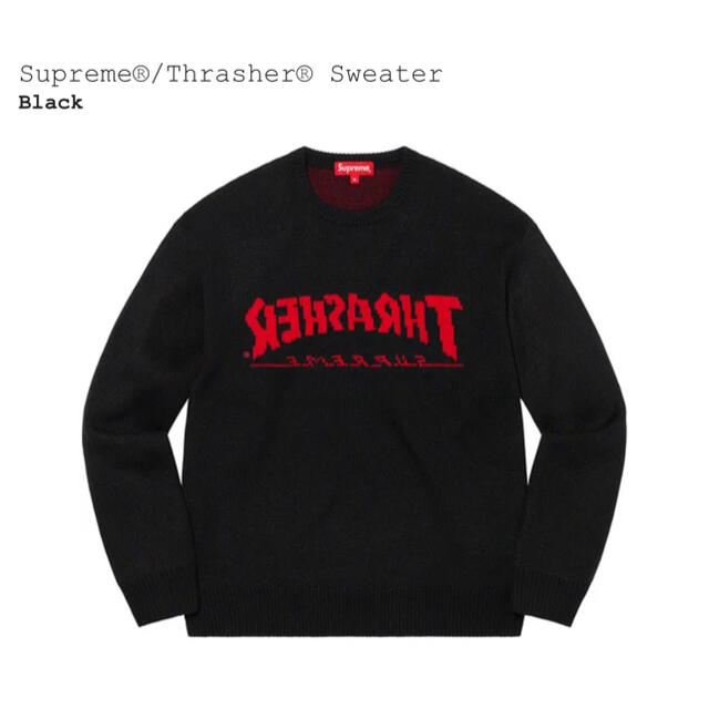 メンズSupreme thrasher sweater black XL