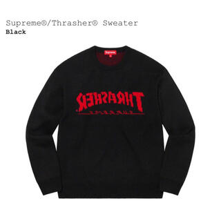シュプリーム(Supreme)のSupreme thrasher sweater black XL(ニット/セーター)