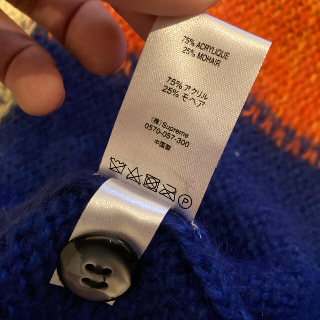 19SS Supreme Patchwork Mohair Cardigan L