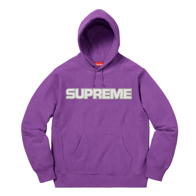 Supreme(シュプリーム)のsupreme leather hooded sweatshirt L メンズのトップス(パーカー)の商品写真