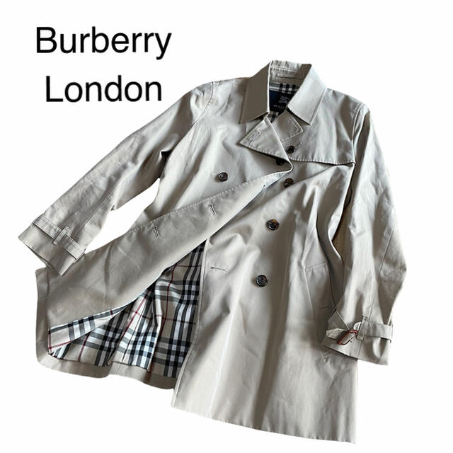 BURBERRY(バーバリー)のBurberry London トレンチコート　ミドル　チェック レディースのジャケット/アウター(トレンチコート)の商品写真