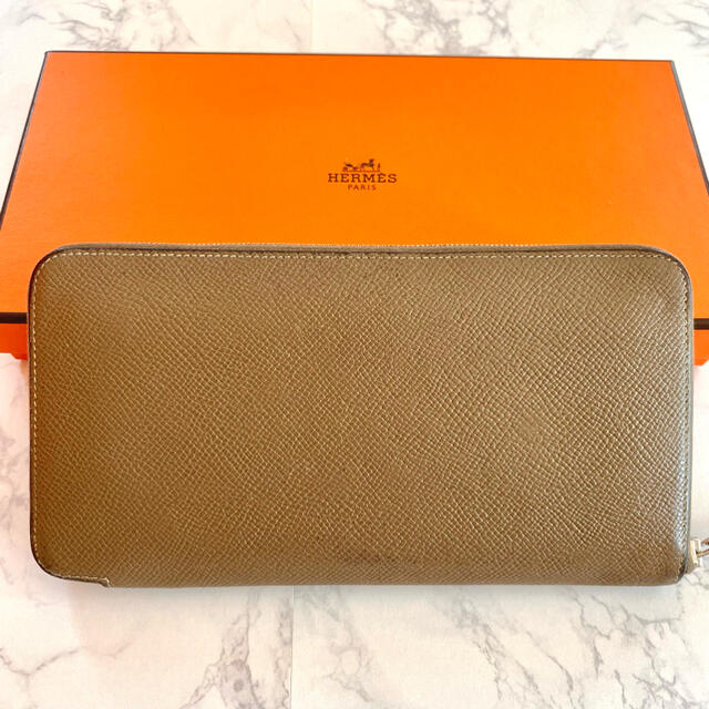 Hermes(エルメス)の✿HERMES✿アザップ シルクイン エトゥープ×ブルーエレクトリック レディースのファッション小物(財布)の商品写真