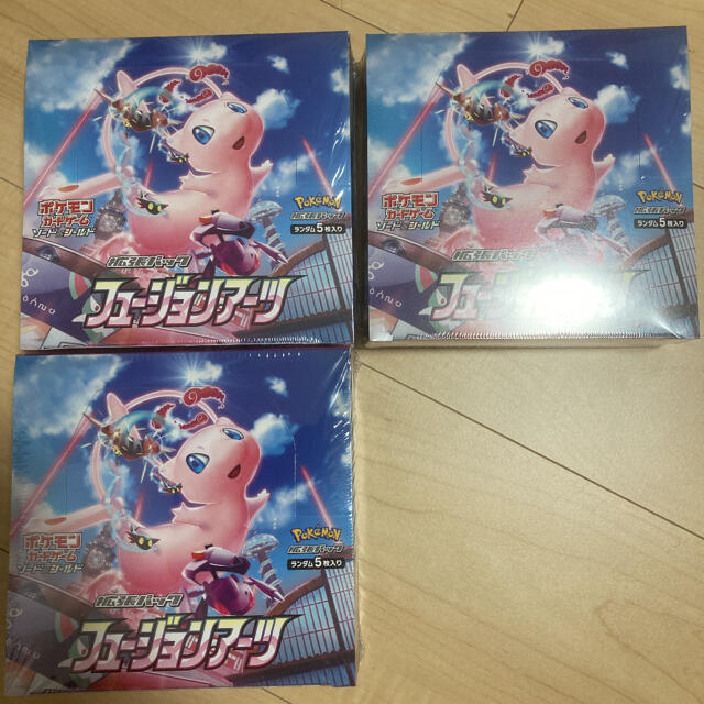 ポケモンカード　フュージョンアーツ　未開封新品　シュリンク付き　3Box