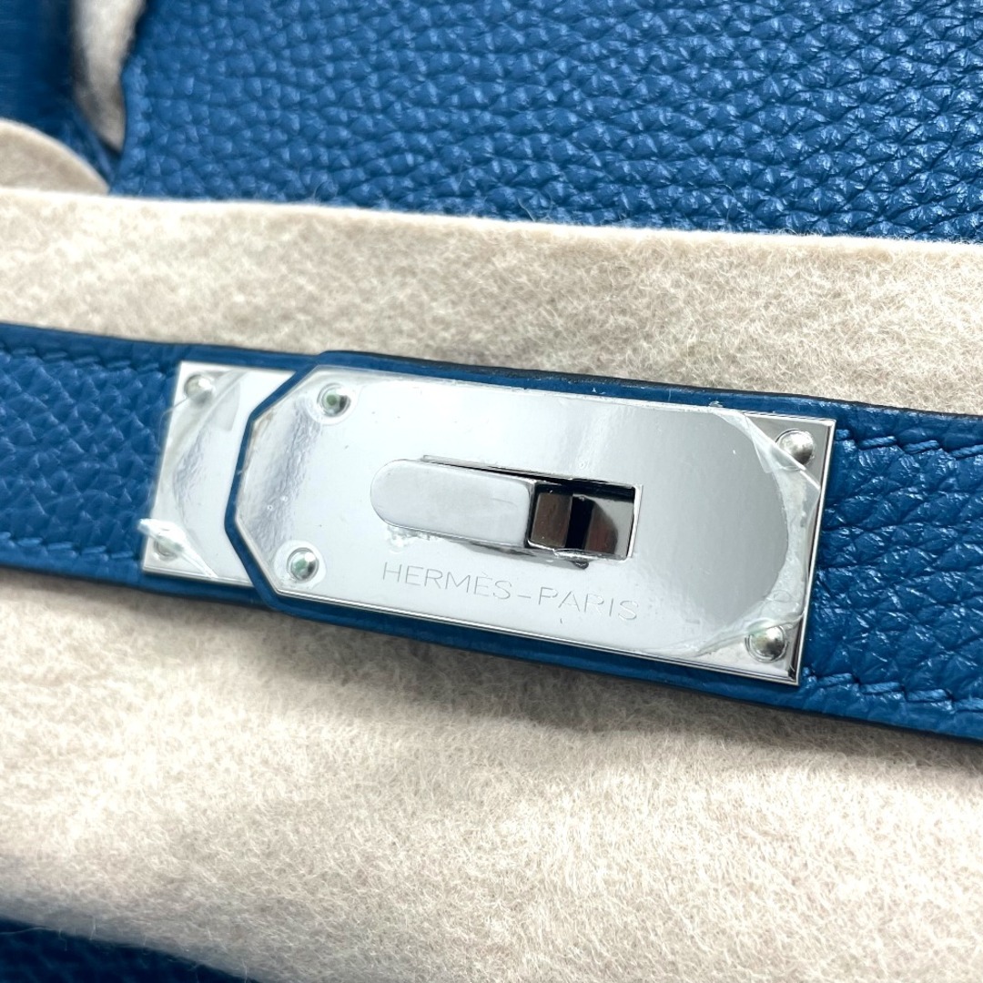 Hermes(エルメス)のエルメス HERMES オータクロア40  カバン  ハンドバッグ トゴ X刻 ブルーイズミール（推定） ブルー レディースのバッグ(ハンドバッグ)の商品写真