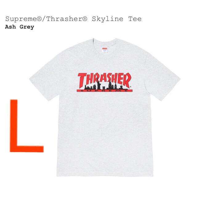 Supreme®/Thrasher® Skyline Tee アッシュグレー　L