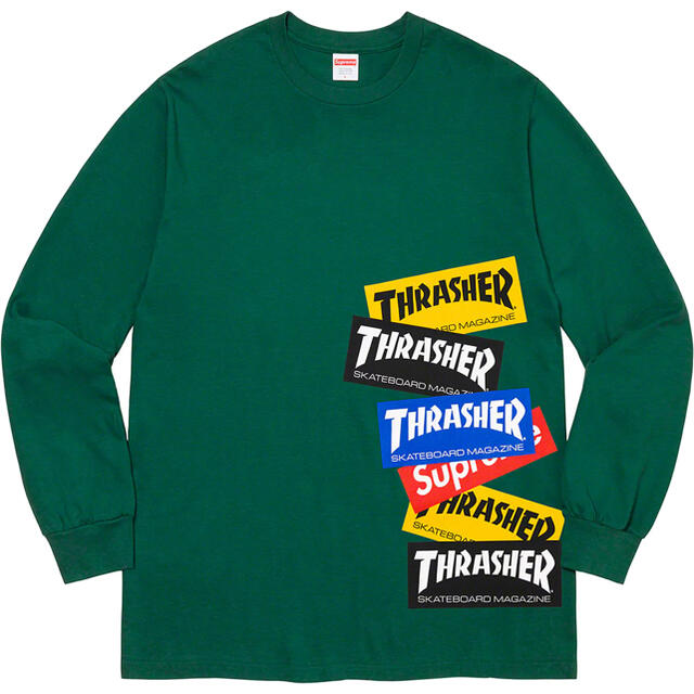 Supreme®/Thrasher® Multi Logo L/S Tee - Tシャツ/カットソー(七分/長袖)