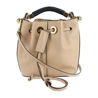 クロエ(Chloe)のChloe クロエ  GALA ガラ ハンドバッグ  レザー   ピンクベージュ系   2WAY ショルダーバッグ 巾着 【本物保証】(ハンドバッグ)