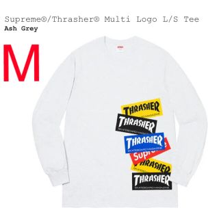 シュプリーム(Supreme)のSupreme Thrasher Multi Logo L/S Tee  M(Tシャツ/カットソー(七分/長袖))