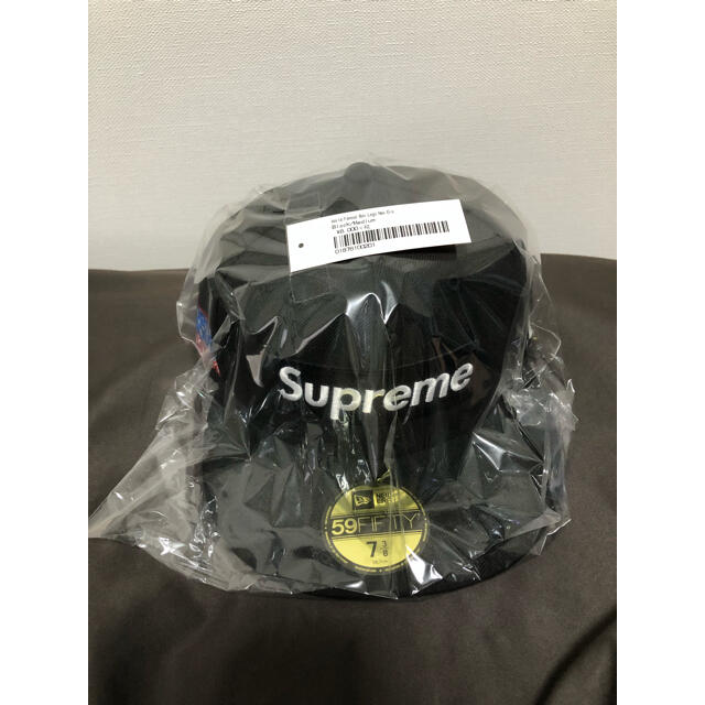 Supreme(シュプリーム)のキムタク着 Supreme Box Logo New Era 黒 7 3/8 メンズの帽子(キャップ)の商品写真