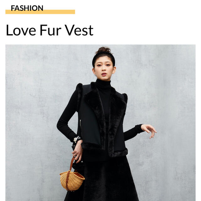 人気‼️DAISY LIN  Love Fur Vest