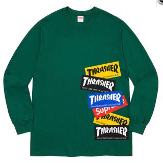 シュプリーム(Supreme)のSupreme®/Thrasher® Multi Logo LS Tee  (Tシャツ/カットソー(七分/長袖))