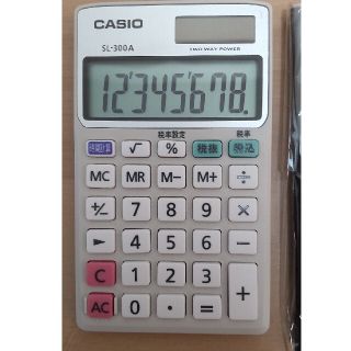 CASIO電卓　手帳型カバー付き　新品(オフィス用品一般)