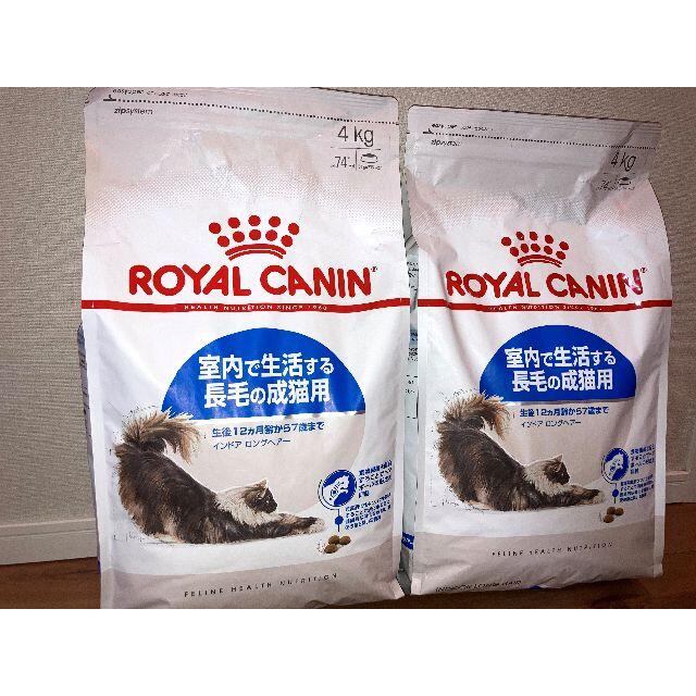 ロイヤルカナン　インドア　室内成猫用　4kg×2袋