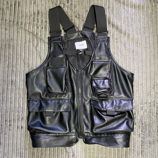 新品未使用//LORINZA×studious leather bag vest