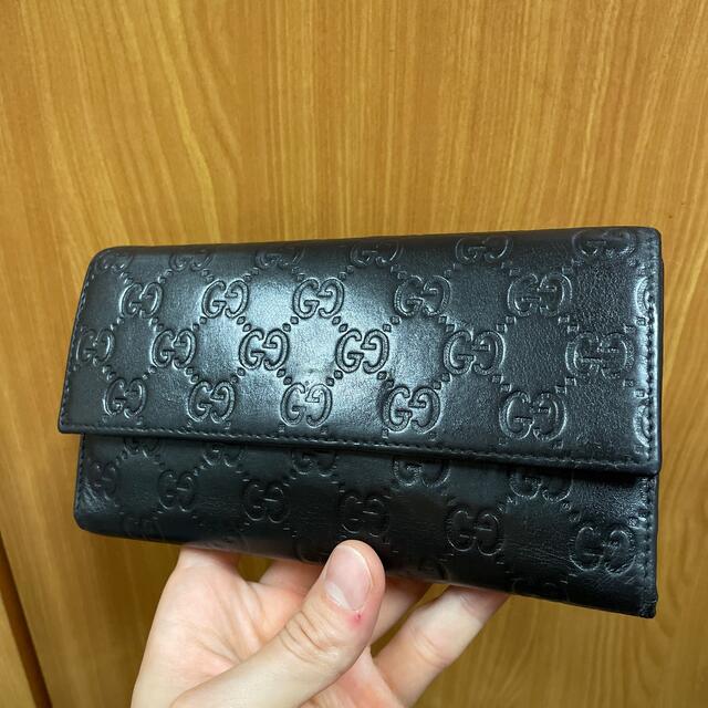 Gucci(グッチ)の美品 グッチ シマ 三つ折り 長財布 メンズのファッション小物(長財布)の商品写真