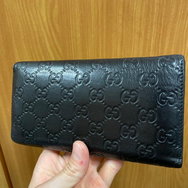 Gucci(グッチ)の美品 グッチ シマ 三つ折り 長財布 メンズのファッション小物(長財布)の商品写真