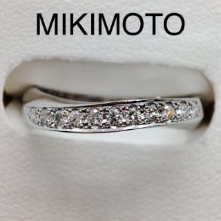 ミキモト(MIKIMOTO)の新品仕上げ済　MIKIMOTO ミキモト　Pt950 ダイヤ　リング　神楽坂宝石(リング(指輪))