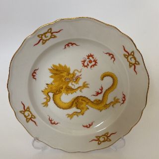 マイセン(MEISSEN)の希少★マイセン 明朝 ドラゴン イエロー 金彩 プレート 1枚(食器)