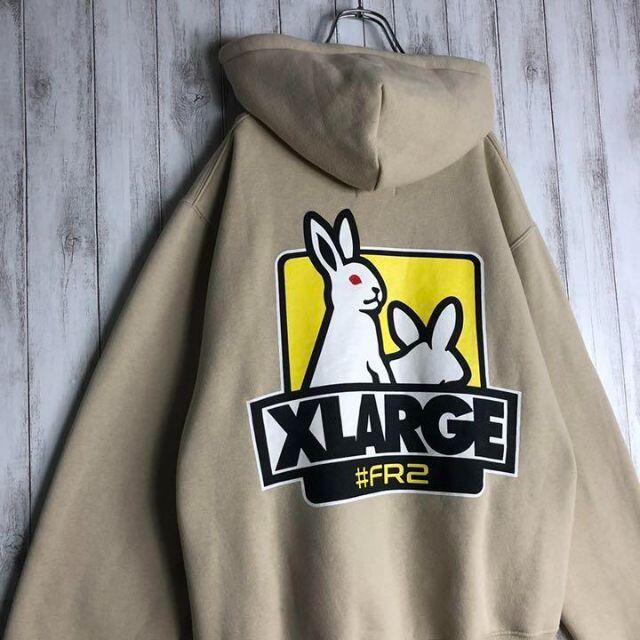 最高デザイン】FR2 XLARGE 新品未使用品 パーカー バックプリントの