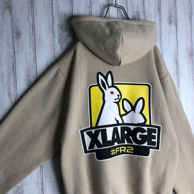 最高デザイン】FR2 XLARGE 新品未使用品 パーカー バックプリント-