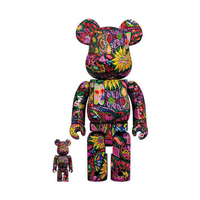 BE@RBRICK Psychedelic Paisley 100％ &400％