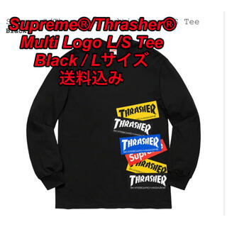 シュプリーム(Supreme)のSupreme®/Thrasher® Multi Logo L/S Tee L(Tシャツ/カットソー(七分/長袖))