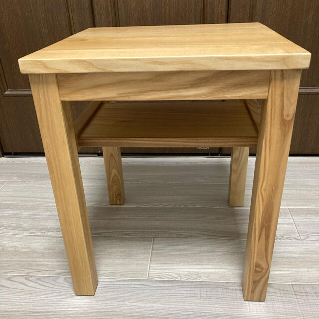 MUJI (無印良品) - 無印良品 サイドテーブル タモ材の通販 by あき's