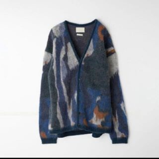 コモリ(COMOLI)のyoke 21aw ROTHKO JACQUARD CARDIGAN(ニット/セーター)