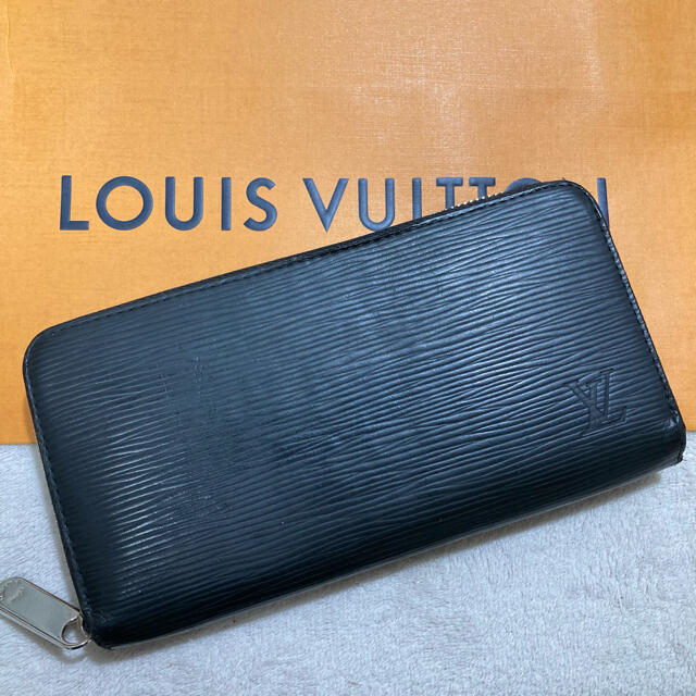 LOUIS VUITTON - ルイ ヴィトン ラウンドファスナー エピ ブラック