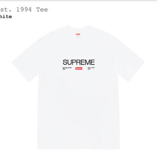 シュプリーム(Supreme)のシュプリーム　Est，1994 Tシャツ　Lサイズ　白(Tシャツ/カットソー(半袖/袖なし))