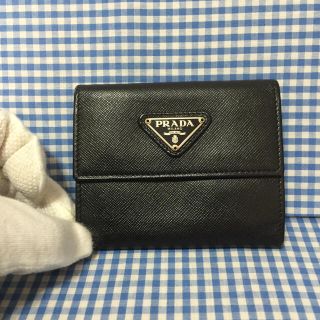 プラダ(PRADA)の【鑑定済】送料込⭐️ PRADA サフィアーノ 二つ折り財布 小銭入れ(財布)