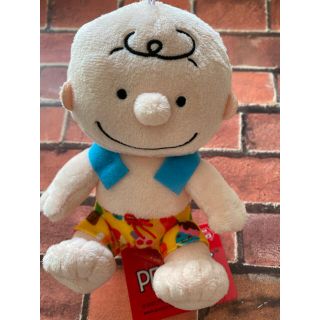 ピーナッツ(PEANUTS)のPEANUTSチャーリーブラウンALOHAぬいぐるみタグ付き(ぬいぐるみ)