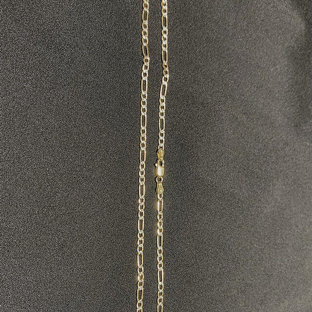 AVALANCHE(アヴァランチ)の10kフィガロチェーン50cm ダイヤモンドカット　AVALANCHE　送料込み メンズのアクセサリー(ネックレス)の商品写真