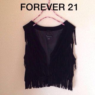フォーエバートゥエンティーワン(FOREVER 21)のFOREVER21♡フリンジベスト(ベスト/ジレ)