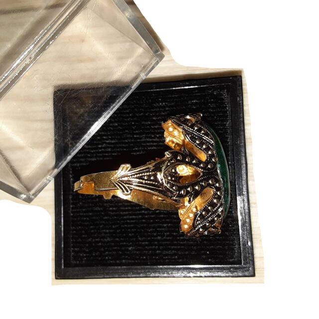 天然石 ブラックオパール リング レディースのアクセサリー(リング(指輪))の商品写真