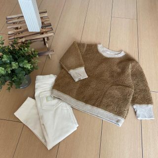 ムジルシリョウヒン(MUJI (無印良品))の無印　キッズ　ボア  スウエット(Tシャツ/カットソー)