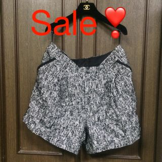 アンタイトル(UNTITLED)のSale❣️【未使用】アンタイトル💟ツイードショートパンツ 44 大きいサイズ(ショートパンツ)