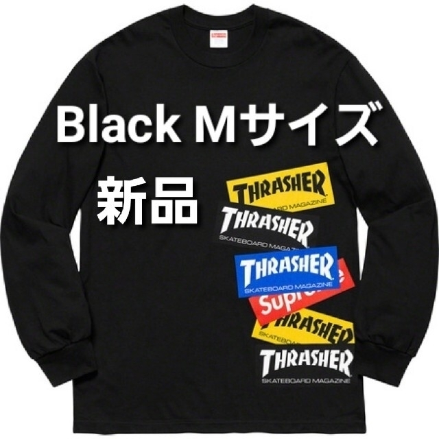 Supreme Thrasher Multi Logo L/S Tee 黒 Mのサムネイル