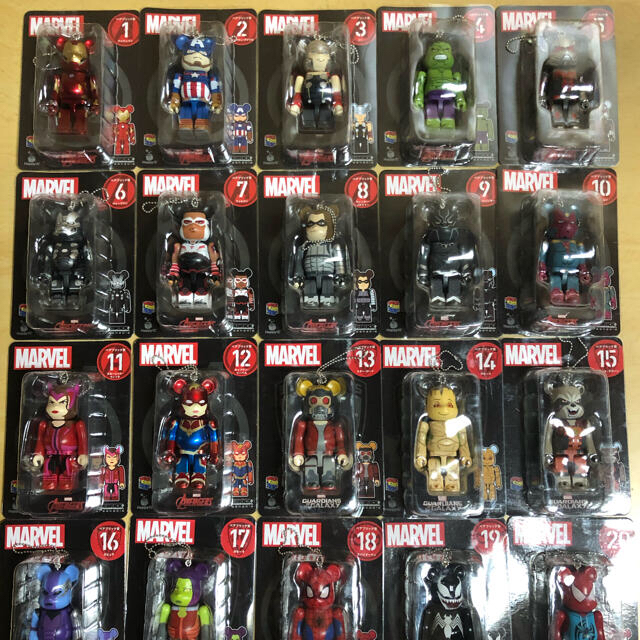 ハッピーくじ Marvel BE@RBRICK 1-20 ベアブリック賞 3組