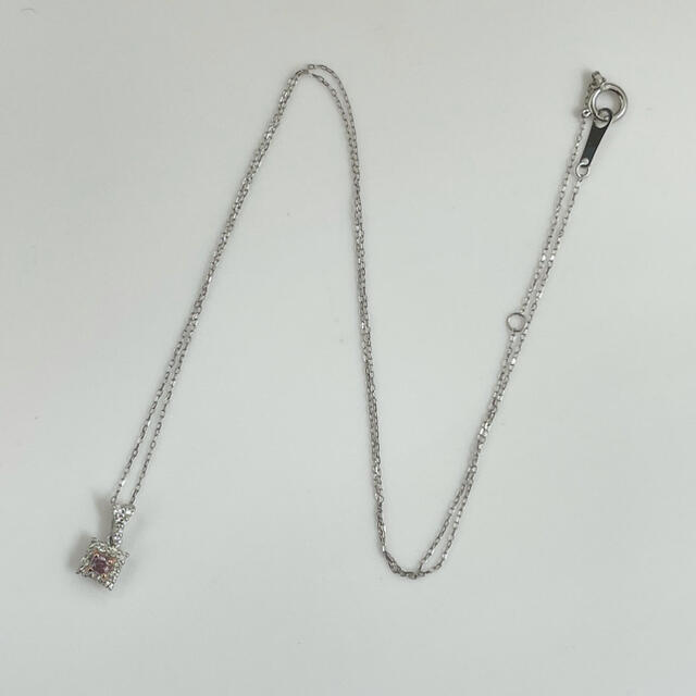 ★kana様★ 超希少 ピンクダイヤ PD0.095ct プラチナ ネックレス レディースのアクセサリー(ネックレス)の商品写真