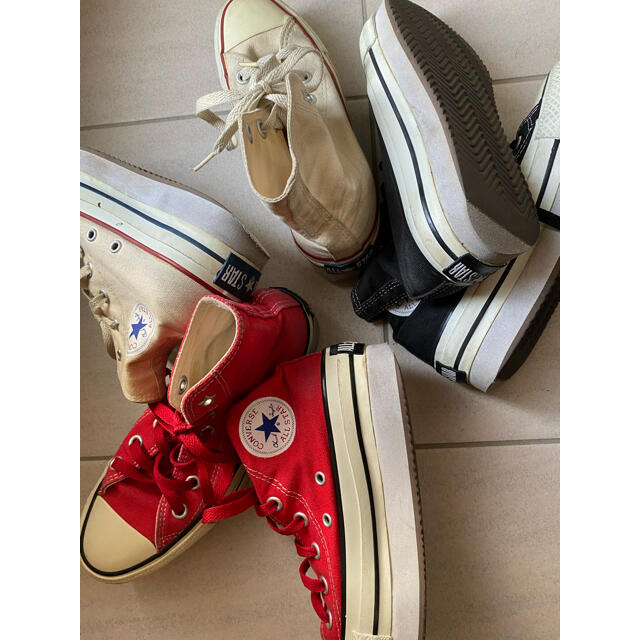 CONVERSE(コンバース)の厚底　コンバース　まとめ売り3足 レディースの靴/シューズ(スニーカー)の商品写真