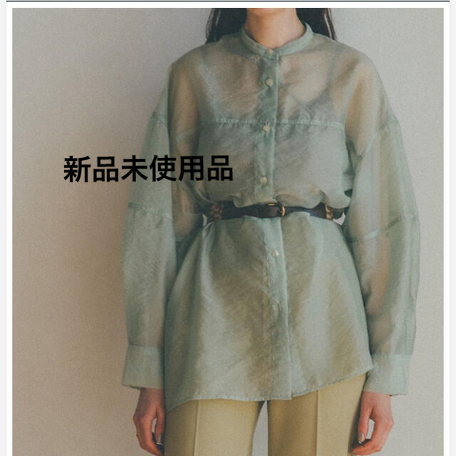 clane SWITCH SHEER SHIRT シアーシャツシャツ/ブラウス(長袖/七分)