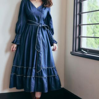 スナイデル(SNIDEL)のHer lip to Signs of Autumn Belted Dress (ロングワンピース/マキシワンピース)