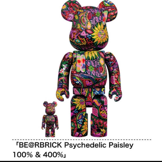 BE@RBRICK Psychedelic Paisley 100％ 400％