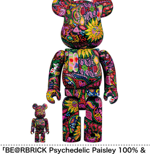 BE@RBRICK Psychedelic Paisley 100％ & 400